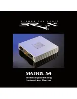 BRAX Matrix X4 Instruction Manual предпросмотр