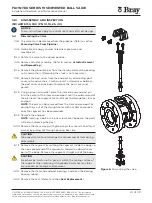 Предварительный просмотр 24 страницы Bray FLOW-TEK 19 Series Installation, Operation And Maintenance Manual