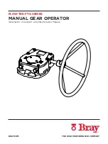 Preview for 1 page of Bray Flow-Tek FTG Series Installation, Operation And Maintenance Manual