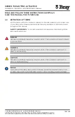 Preview for 3 page of Bray S70-130 Installation, Operation And Maintenance Manual