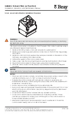 Preview for 37 page of Bray S70-130 Installation, Operation And Maintenance Manual