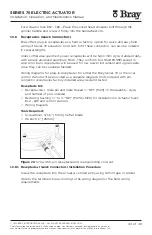 Preview for 40 page of Bray S70-130 Installation, Operation And Maintenance Manual