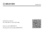 Preview for 1 page of BRAYER BR1005YE Instruction Manual