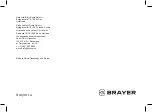 Предварительный просмотр 28 страницы BRAYER BR3003 Instruction Manual