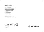 Preview for 28 page of BRAYER BR3007 Instruction Manual