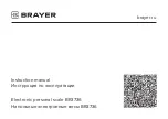 BRAYER BR3736 Instruction Manual preview