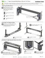 BRC Mesa Standard Wall Mount Electric HA Table Installation Manual preview