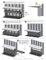 Предварительный просмотр 3 страницы BRC Mesa Standard Wall Mount Electric HA Table Installation Manual