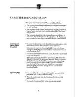 Preview for 7 page of Breadman TR600 Instruction Manual