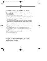 Preview for 3 page of Breadman TR846 Instruction Manual & Recipe Manual