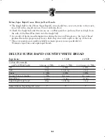 Preview for 53 page of Breadman TR900S Instruction Manual & Recipe Manual