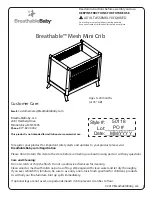 BreathableBaby Breathable Mesh Mini Crib Assembly Instructions Manual предпросмотр