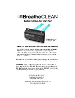 BreatheClean 7200-AGHP Product Information & Installation Manual предпросмотр