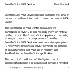 Предварительный просмотр 5 страницы BreatheSuite BreatheSuiteMDIV1 User Manual