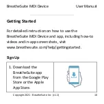 Предварительный просмотр 10 страницы BreatheSuite BreatheSuiteMDIV1 User Manual