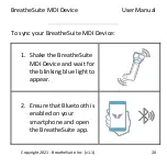 Предварительный просмотр 20 страницы BreatheSuite BreatheSuiteMDIV1 User Manual