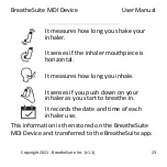 Предварительный просмотр 23 страницы BreatheSuite BreatheSuiteMDIV1 User Manual