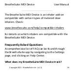 Предварительный просмотр 24 страницы BreatheSuite BreatheSuiteMDIV1 User Manual