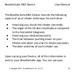 Предварительный просмотр 25 страницы BreatheSuite BreatheSuiteMDIV1 User Manual