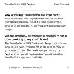 Предварительный просмотр 27 страницы BreatheSuite BreatheSuiteMDIV1 User Manual