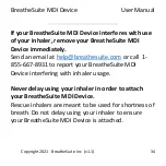 Предварительный просмотр 34 страницы BreatheSuite BreatheSuiteMDIV1 User Manual