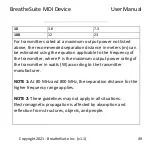 Предварительный просмотр 49 страницы BreatheSuite BreatheSuiteMDIV1 User Manual