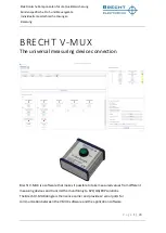 BRECHT ELEKTRONIK V-MUX Manual предпросмотр