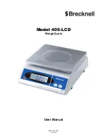 Brecknell 405-LCD User Manual preview