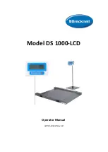 Preview for 1 page of Brecknell DS 1000-LCD Operator'S Manual