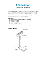 Brecknell HS-200M Installation Instructions Manual preview