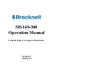 Brecknell MS140/300 Operation Manual preview