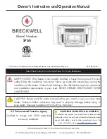 Предварительный просмотр 1 страницы Breckwell SP24i Owner’S Instruction And Operation Manual