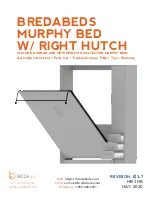 BREDABEDS MURPHY BED W/ RIGHT HUTCH Manual предпросмотр