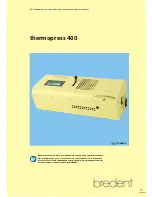 Предварительный просмотр 73 страницы bredent thermopress 400 Operation And Maintenance Manual