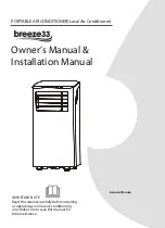 Предварительный просмотр 1 страницы Breeze33 BZ3312PAC Owner'S Manual & Installation Manual