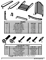 Предварительный просмотр 2 страницы Breezesta SHORELINE ADIRONDACK ROCKER AD-0110 Assembly