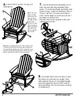 Предварительный просмотр 4 страницы Breezesta SHORELINE ADIRONDACK ROCKER AD-0110 Assembly