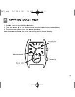 Предварительный просмотр 9 страницы BREIL 1L12 - DUAL TIME GMT Instruction Book