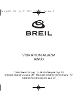 Предварительный просмотр 1 страницы BREIL AW00 Instruction Book