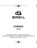 BREIL Chrono OS20 Instruction Book предпросмотр