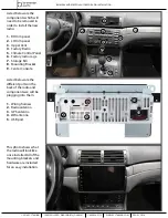 Предварительный просмотр 2 страницы Bremmen Parts BMW E46 Android Touch Screen Radio Installation Instructions Manual