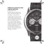 Preview for 47 page of Bremont JAGUAR D-TYPE LIMITED EDITION Technical Notes