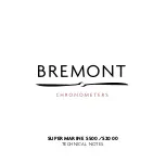 Bremont SUPERMARINE S2000 Technical Notes предпросмотр