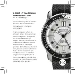 Preview for 13 page of Bremont WATERMAN LIMITED EDITION Technical Notes