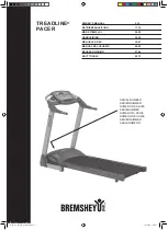 Bremshey TREADLINE PACER Owner'S Manual preview