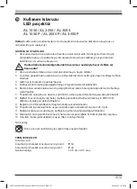 Предварительный просмотр 47 страницы brennenstuhl AL 1050 Operating Instructions Manual