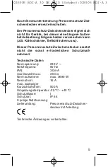 Предварительный просмотр 5 страницы brennenstuhl BDI-A 30 DE 3210 Directions For Use Manual