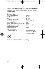 Предварительный просмотр 26 страницы brennenstuhl BDI-A 30 DE 3210 Directions For Use Manual