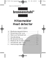 Предварительный просмотр 1 страницы brennenstuhl BH 1201 Directions For Use Manual