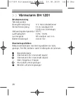 Предварительный просмотр 28 страницы brennenstuhl BH 1201 Directions For Use Manual